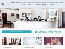 Tablet Screenshot of chicagomedicalcenter.com